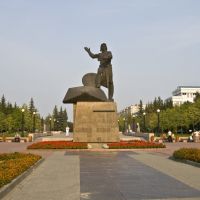 Chelyabinsk, Monument to Volunteers-Tankmen, Aug-2008, Челябинск