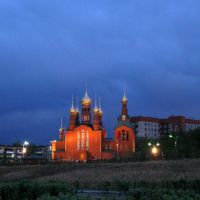 церковь вечер, Краснокаменск