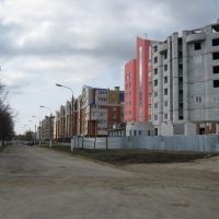 Начало улицы Винокурова (Вид на юг)  /  The beginning of Vinokurov street (View on south), Новочебоксарск