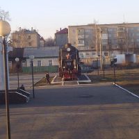 Steam engine exhibit, Shumerlya Station, Шумерля