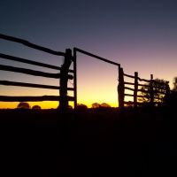 Silent Stockyard Sunset at Lorna Glen WA, Бунбури