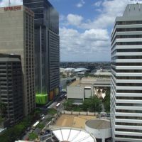0573 Brisbane, view from City Hall Tower to southern city, Брисбен