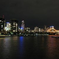 Story Bridge at night, New Farm, Brisbane, Брисбен