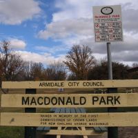 The MacDonald Park Sign, Армидейл