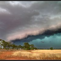 A severe storm approaches Nyngan, NSW  www.ozthunder.com, Дуббо-Дуббо