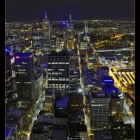 Night Melbourne from Observation Desk, Мельбурн