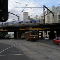 Tram & Train on Spencer Street (Mar 4, 2007), Мельбурн