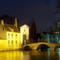 Bridge & Convent by Night - Brugge, Брюгге