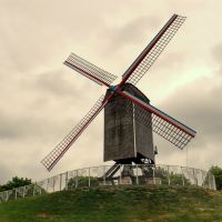 The Bonne-Chière windmill in Brugge - Belgium, Брюгге