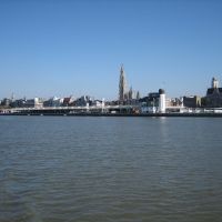 Antwerpen vanaf de Schelde, Антверпен