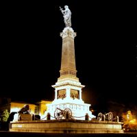 Russe at night - Monument of Liberty, Русе
