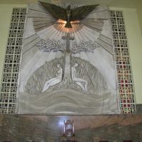 Detalhe atras do altar da Catedral de Bauru, Бауру