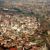 Bauru, vista aérea parcial (final da década de 1990), SP, Brasil., Бауру
