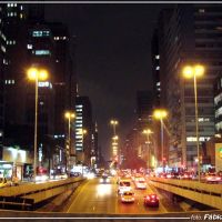 Avenida  Paulista (noite) -  Foto: Fábio Barros (www.facebook.com/Cidade3d), Бебедоуро