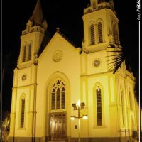 Igreja Matriz, noite-  Foto: Fábio Barros   (http://cidade3d.blogspot.com.br/), Жундиаи