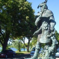 Snake River Trapper statue in Idaho Falls, Айдахо-Фоллс