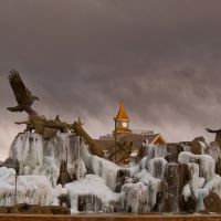 "Frozen in Time" - Fountian in Idaho Falls, ID - Tom Askew, Айдахо-Фоллс