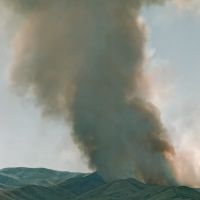 Trail Creek fire above Pocatello, Idaho. 1992, Покателло