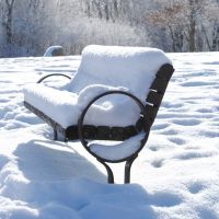 Hickory Hill Park, Snow Bench, Айова-Сити