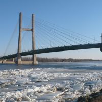 Great River Bridge in Winter, Барлингтон