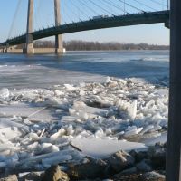 Great River Bridge in Winter, Барлингтон