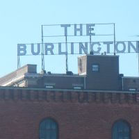 THE BURLINGTON sign, formerly HOTEL BURLINGTON, Барлингтон