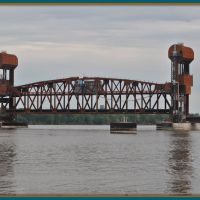 Burlington BNSF Rail bridge Iowa, Барлингтон