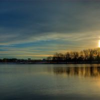 Des Moines - Grays Lake - Sunset, Гринфилд