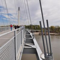 Bob Kerrey Pedestrian Bridge, Missouri River, Omaha, NE, Картер-Лейк