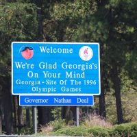 Georgia state welcome board, Ланетт