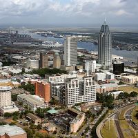 Aerial View of Downtown Mobile, Мобил