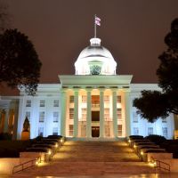 Alabama State Capitol (night), Монтгомери