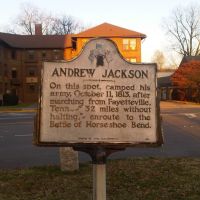 Historical Marker - Andrew Jackson, Хунтсвилл