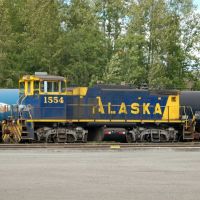 Alaska Railroad Locomotive No. 1554 at Anchorage, AK, Анкоридж