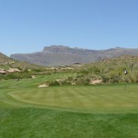 Looking Back Down the 16th of the Dinosaur Mountain Course at Gold Canyon Golf Resort, Arizona - June 2008, Кашион