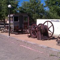 Old mining equipment at the sharlot museum., Прескотт