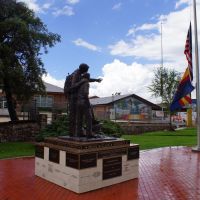2013, Boy Scout Statue, Miller Valley School, Prescott, AZ, Прескотт