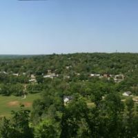Atop a bluff overlooking Cotter, AR, Коттер