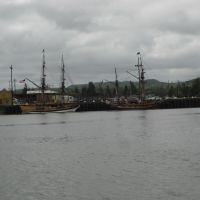 Harbour and Lady Washington, Chehalis river, Aberdeen, WA, west coast, USA, Абердин