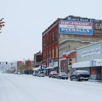 A November snow storm, Main Street, Colfax, WA., Колфакс