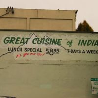 Wall art, Great Cuisine of India, Olympia, WA, Олимпия