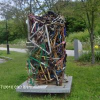 Bike Parts Statue Across from Hunger Mountain Co-Op Montpelier, VT, Ривертон