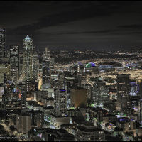 Seattle from the Space Needle, Сиэттл