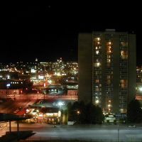 Night shot of Spokane from the 12th floor of the Double Tree Hotel, Спокан