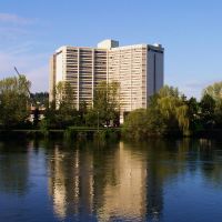 Spokane River, Double Tree Hotel, Spokane, WA, Спокан