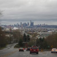 View on downtown Seattle from 1st Avenue South., Уайт-Сентер