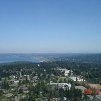 From a Helocopter looking N over Clyde Hill, Lake Washington, Хантс-Пойнт