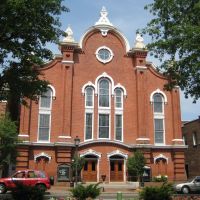 Old Alexandria town, VA, United Methodist church, Александрия