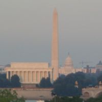 Lincoln Memorial, Washington Monument and Capitol, Арлингтон