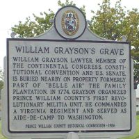 Wm. Grayson Tomb, Вудбридж